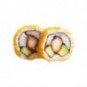 Big Roll Crevettes Tempura concombre Avocat masago