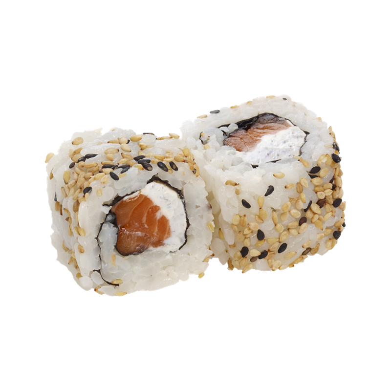California Saumon cuit cheese
